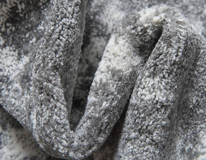 Unique Loom Rosso Collection Vintage, Traditional, Bohemian, Geometric, Distressed, Southwestern Area Rug, 2' 0" x 6' 0", Gray/Ivory