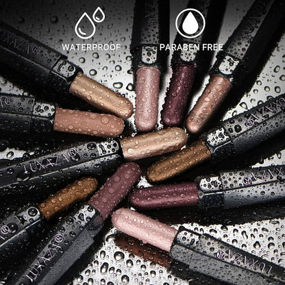 6PCS Cream Eyeshadow Stick Makeup Sets, Metallic And Matte Shimmer Eye Shadow Eye Brightener Stick Pencil Crayon, A05-Wine Red