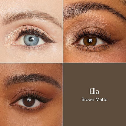 Thrive Causemetics Infinity Waterproof Eyeliner Pencil, Built In Sharpener & Smudge Tip, Long Lasting, Smudge Proof, Hyaluronic Acid & Shea Butter, Vegan & Cruelty Free, Ella (Brown Matte)