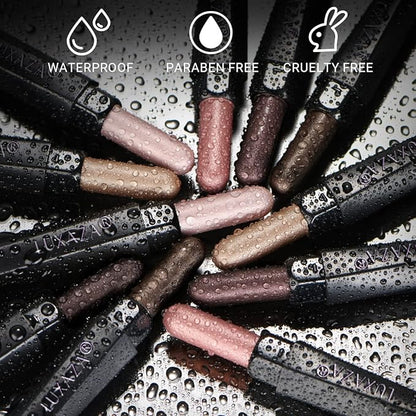 6PCS Cream Eyeshadow Stick Makeup Sets, Metallic And Matte Shimmer Eye Shadow Eye Brightener Stick Pencil Crayon, B06-Pink Ocean