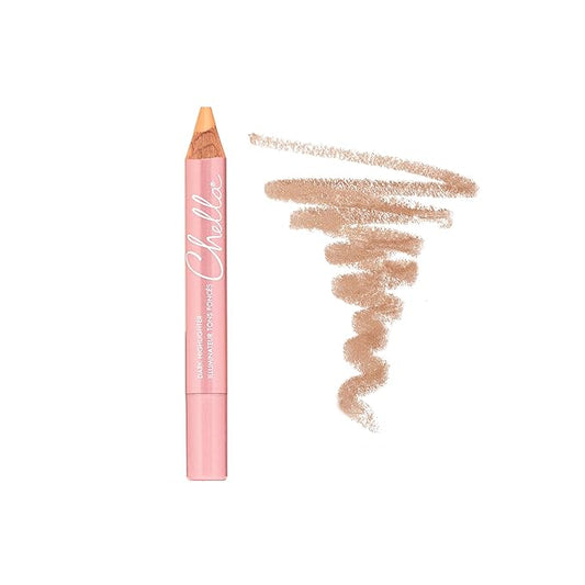Chella Highlighter Makeup Pencil - Vegan, Cruelty Free, Paraben Free, Gluten Free - Use as a Highlighter, Concealer and Under Eye Liner (Dark Matte)