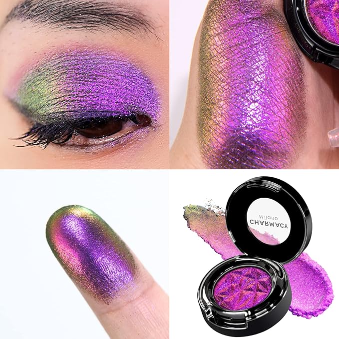CHARMACY Duochrome Eyeshadow, Insane Shifters Chameleon Eyeshadow, Creates High-Impact, Metallic Eye Looks, 100% Vegan and Cruelty Free, 1.9g (#903)