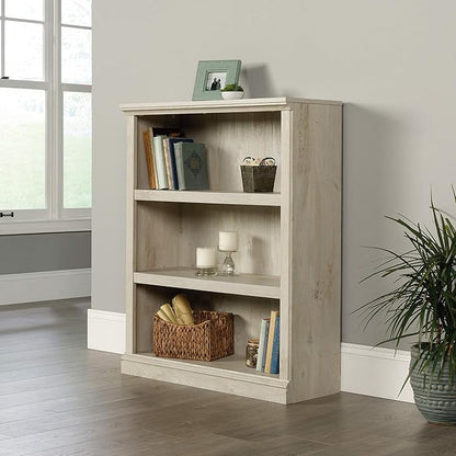 Sauder Miscellaneous Storage 3-Shelf Bookcase/ book shelf, Chalked Chestnut finish