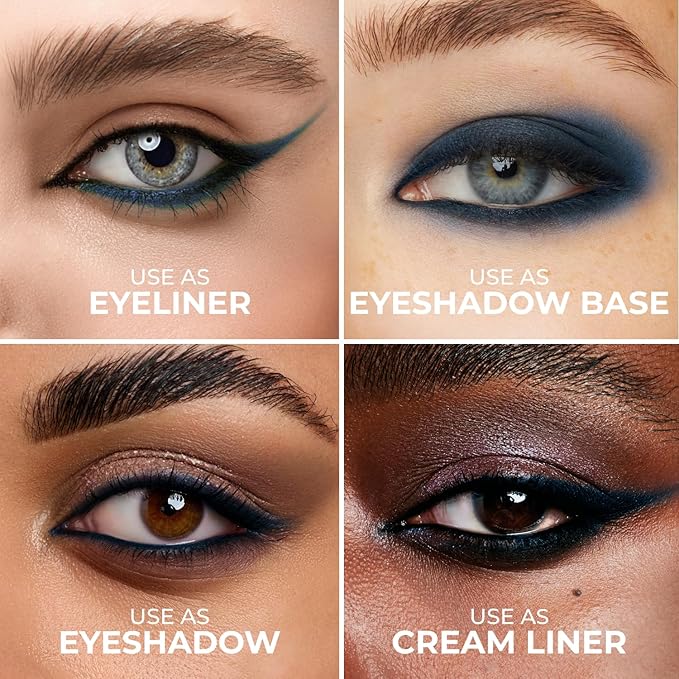 Dark Blue (Indigo) Eyeliner, Ultra Long Lasting Gel Eyeliner Pencil, Waterproof Eye Liner, Smudge Proof, Creamy Eye Pencil, Waterline, Sweat Proof Makeup, Highly-Pigmented (405 Shade)