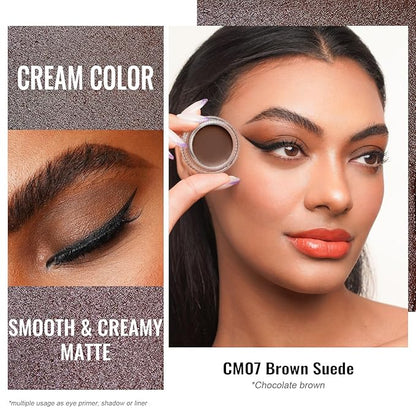 Oulac Matte Eyeshadow 3-in-1 Eyeshadow Eye Primer&Eyeliner Highly Pigmented Waterproof Smudge-proof Long Lasting Wear Smooth&Blendable Formula for Natural Look,Vegan & Cruelty-Free,CM07