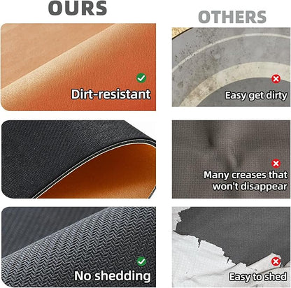 Toilet Rug, Thin Toilet Rugs U Shaped Washable Non Slip Absorbent Quick Dry Low Pile Toilet Mat, 20"x24" U Shape Orange