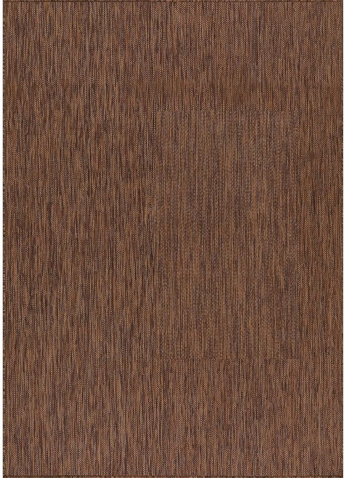 CAMILSON Outdoor Rug 6x9 Modern Area Rugs for Indoor and Outdoor Patios and Porches - Waterproof, Washable, Non-Shedding, Easy-to-Clean Outside Carpet (6 x 9, Solid - Gold)