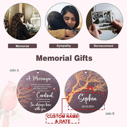 ASTARIN Outside Wind Chimes for Loss of Loved one, Personalized Sympathy Gift for Loss Mother/Father, Windchimes Outdoors Condolences Gift for Women/Men, Garden Decoration, 32 inch