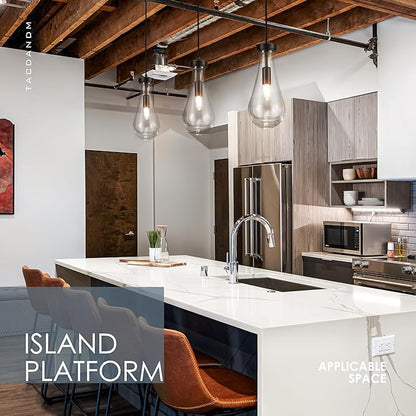 Raindrop Pendant Light Fixtures Set of 3, Black Glass Pendant Lighting, Hand BlownTeardrops Modern Hanging Light for Entryway Foyer Kitchen Island Dining Living Room Hallway