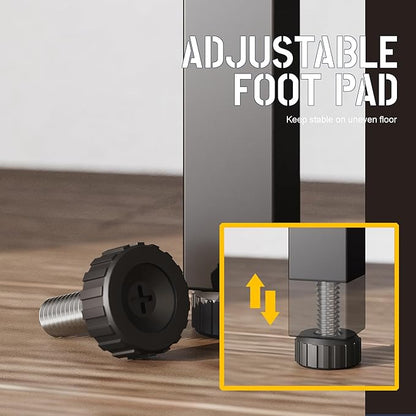 70 x70 Triple 5 Tier Book Shelf, Industrial Large Bookcase with Storage Cabinet, Tall Bookshelf with 14 Open Display Shelves Metal Frame Furniture for Living Room Bedroom Home Office Black