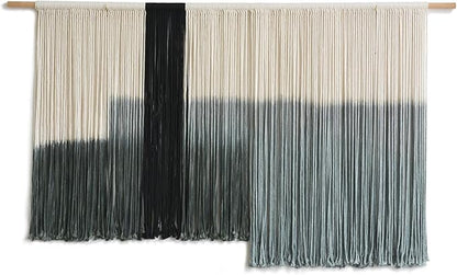 Macrame Wall Hanging Large Dip Dye Tapestry Fiber Wall Art Boho Living Room Bedroom Macrame Wall Decor 59''Wx35''L