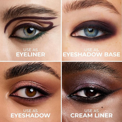 Brown Eyeliner, Ultra Long Lasting Gel Eyeliner Pencil, Waterproof Eye Liner, Smudge Proof, Creamy Eye Pencil, Sweat Proof Makeup, Highly-Pigmented (402 Shade)