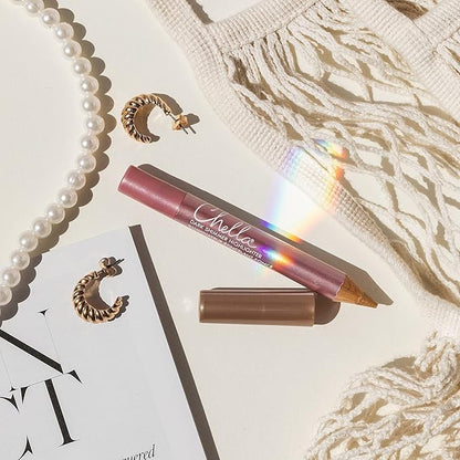 Chella Highlighter Makeup Pencil - Vegan, Cruelty Free, Paraben Free, Gluten Free - Use as a Highlighter, Concealer and Under Eye Liner (Dark Shimmer)