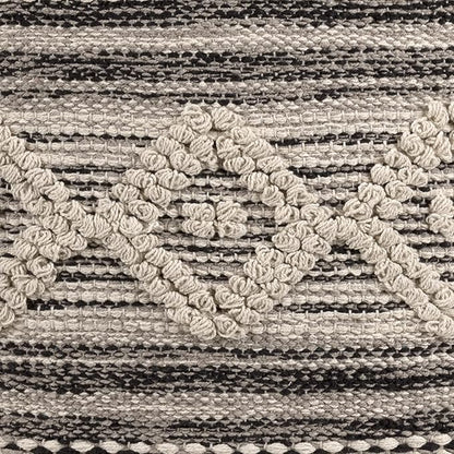 REDEARTH · Tufted Pouf Ottoman with Filler Textured Storage Cube Bean Bag Pouffe Footrest for Living Room, Bedroom, Nursery, Kidsroom; 100% Cotton (17.5"X17.5"X17.5", Diamond Virgule)