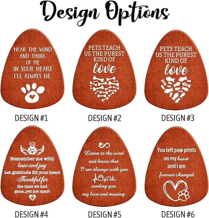 Personalized Pet Memorial Wind Chimes - Dog Memorial Gifts for Loss of Dog,Dogs Remembrance Bereavement Gift,Custom Pet Loss Sympathy Gifts in Memory of Dogs Cats (Design 2)