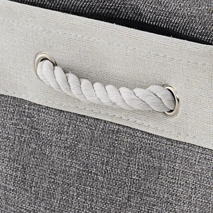 TcaFmac Storage Basket for Organizing - Large 4 Pack 15.8x11.8x8.2 inch Fabric Storage Bins for Shelves, Foldable Storage Cubes for Closet Cloth Toy Gift Kids(White&Grey)