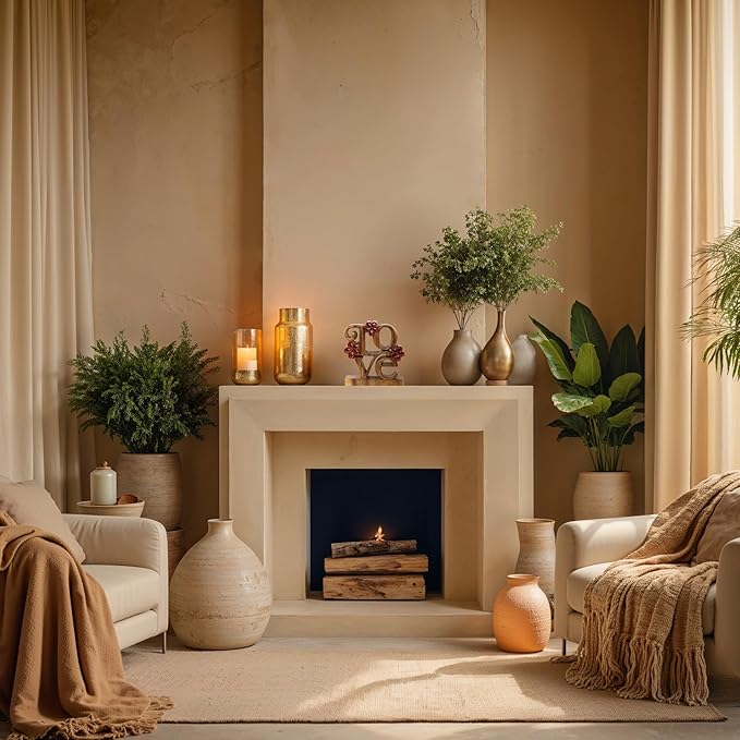 Decozen Gifts for Mom - Wooden Love Letters Sculpture - Mother's Day Birthday Gifts, Home, Office, Living Room, Shelf, Fireplace, Farmhouse, Tabletop, Boho and Mantle Decor - Mothers Day Decorations