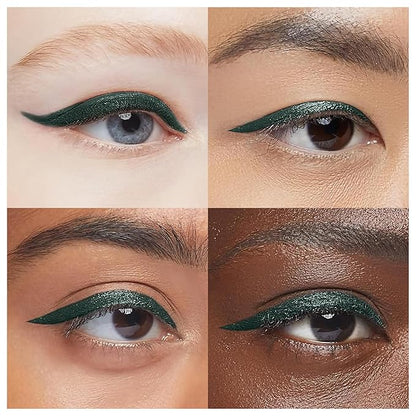 Waterproof Eyeliner - Smudge-Proof Liquid Eyeliner Pen with Precision Tip for Smooth, Long-Lasting Application - Vegan, Hypoallergenic & Gluten-Free Eye Liner - 2mL Green