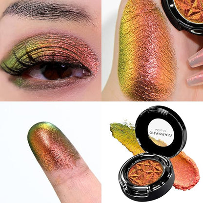 CHARMACY Duochrome Eyeshadow, Insane Shifters Chameleon Eyeshadow, Creates High-Impact, Metallic Eye Looks, 100% Vegan and Cruelty Free, 1.9g (#901)