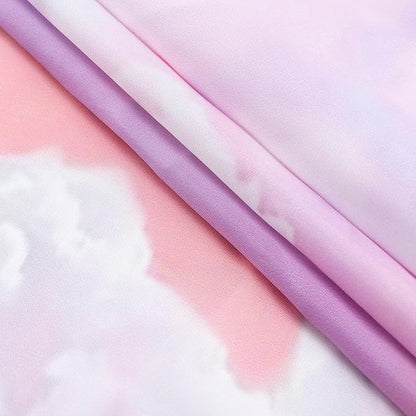 HVEST Pink Cloud Tapestry Colorful Abstract Clouds Natural Landscape Tapestries Wall Hanging for Bedroom Living Room Teen Dorm Indie Decor Poster Blanket,48x36 Inches