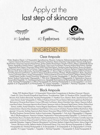 DPC Revitalizing Dual Lash Ampoule | 2-in-1 Korean Lash Serum w/20 Peptides | Lash Oil Ampoule Serum 0.33 fl oz