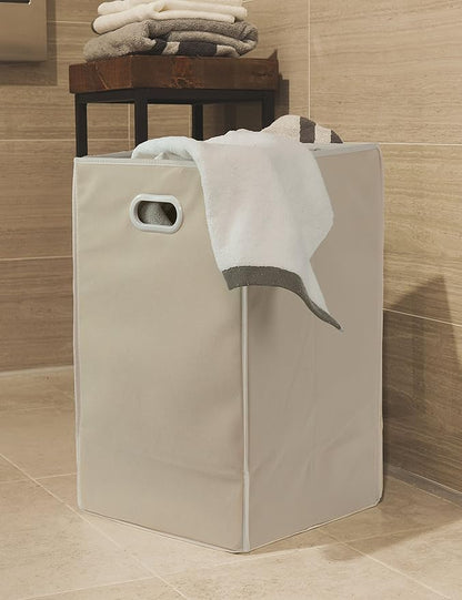 Simple Houseware Foldable Closet Laundry Hamper Basket, Beige