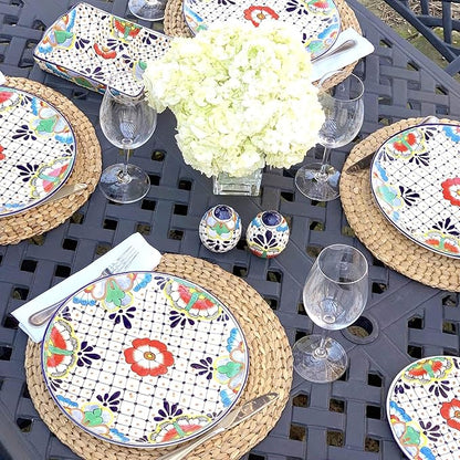 Encantada Handmade Hand-Painted Authentic Mexican Pottery Mugs (1-Pack, Dots & Flowers)