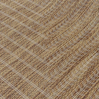 Adiva Rugs Outdoor Indoor Area Rug, Weather Resistant, Easy to Clean, Stain Resistant Floor Mat for Dining Room, Backyard, Deck, Patio (Wooden, 6' x 9')