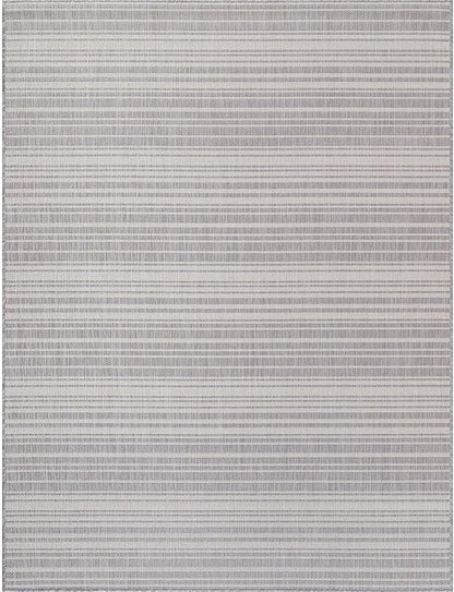 Stripe Outdoor Rug 5x7 Washable Outside Carpet for Indoor Patio Porch Waterproof Easy Cleaning Non Shedding Area Rugs Gray 5 x 7