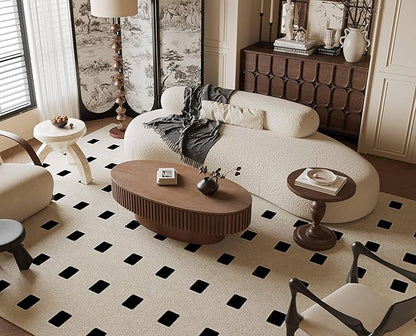 47.2''Oval Coffee Table with Storage, Mid Century Modern Fluted Drum Center Tables with Lid, Solid Wood Side Pedestal Coffee Table Tea Table for Living Room, Bedroom, Apartment-Walnut