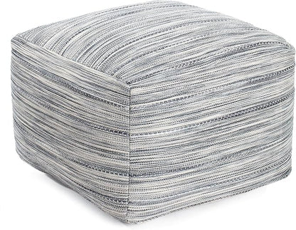 Anji Mountain 22"x22"x16" Handmade & Handcrafted Ottoman Pouf Comfortable Pouf Ottoman Foot Rest & Home Décor Accent for Living Room, Bedroom, Nursery, Kids Room, Patio