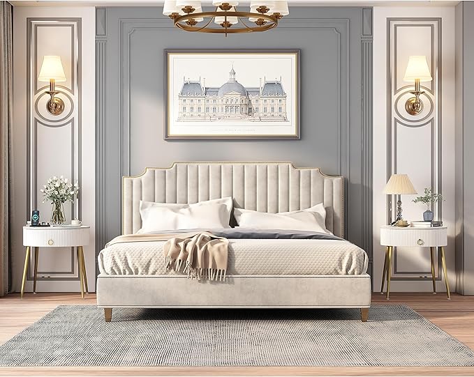 OIOG Round Nightstand with Drawer, Modern Side Table with Marbling Natural Stone Tabletop and Metal Legs, Small End Table with Storage for Living Room and Bedroom, Gold