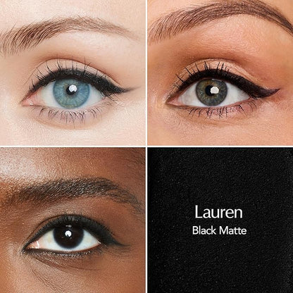 Thrive Causemetics Infinity Waterproof Eyeliner Pencil, Built In Sharpener & Smudge Tip, Long Lasting, Smudge Proof, Hyaluronic Acid & Shea Butter, Vegan & Cruelty Free, Lauren (Black Matte)