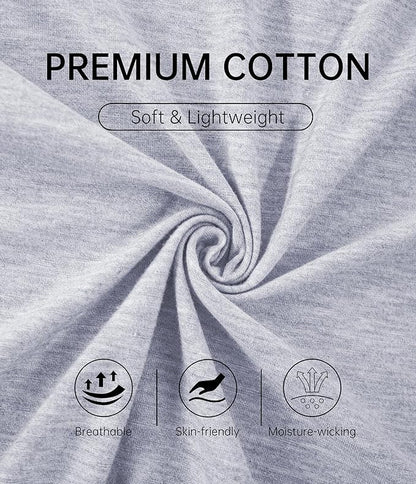 CF Men's Robe Cotton Bathrobe Soft Short Sleeve Bath Robes Shower Robe for Spa Soft Kimono Lightweight Sleepwear with Pockets