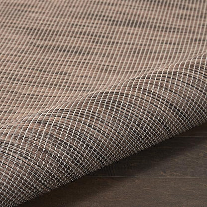 Nourison Positano Indoor-Outdoor Natural 8' x 10' Area Rug, Easy Cleaning, Non Shedding, Bed Room, Living Room, Dining Room, Backyard, Deck, Patio (8x10)