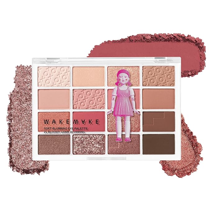 WM X NETFLIX SQUID GAME Soft Blurring Eye Palette 24 Bloody Game Blurring, eye palette