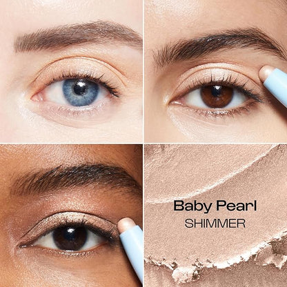 ALLEYOOP 11th Hour Waterproof Cream Eyeshadow Stick ?€? Long-Lasting Eye Shadow Pencil & Eyeliner, Cream to Powder Stick & Highlighter ?€? Smudge-Proof Eyeshadow Shimmer, Baby Pearl Shimmer