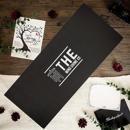 The Wind Chime CO Deep Tone Sympathy Wind Chime with 6 Andonized Aluminum Tubes Tuned Soothing Melody, Memorial Wind Chimes for Outside Decoration (Patio, Graden, Yard) 40"