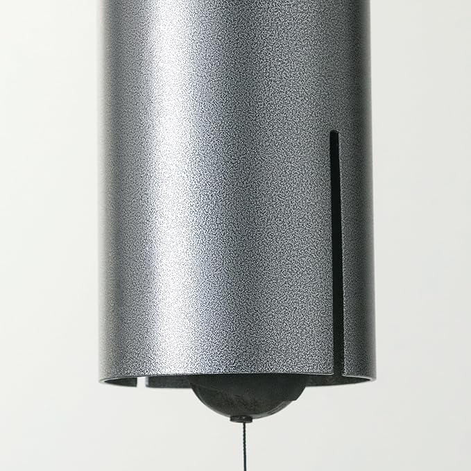 Woodstock Chimes Heroic Windbell Wind Chime for Outside 40" Large Silver,Deep Tone Sound, Outdoor Decor for Patio, Porch, Garden HWLAS