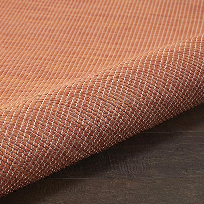 Nourison Positano Indoor/Outdoor Terracotta 2'2" x 10' Area Rug, Easy Cleaning, Non Shedding, Bed Room, Living Room, Dining Room, Backyard, Deck, Patio (2x10)