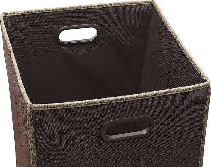 Simple Houseware Foldable Closet Laundry Hamper Basket, Brown