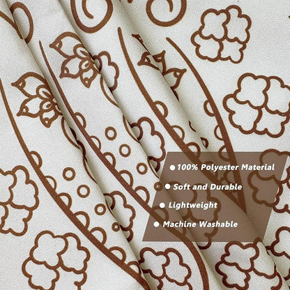 FORATER Floral Bohemian Tapestry, Flower Aesthetic Indian Wall Hanging Boho Tapestries Mandala Room Decor Tapestry for Bedroom Living Room Dorm (Flaxen, 82L x 61W)