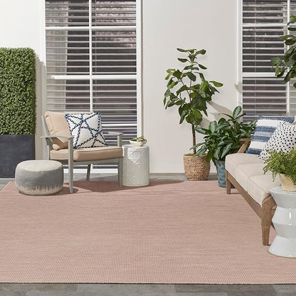 Nourison Home Positano Indoor/Outdoor Jute 9' x 12' Area Rug, Easy Cleaning, Non Shedding, Bed Room, Living Room, Dining Room, Backyard, Deck, Patio (9x12)