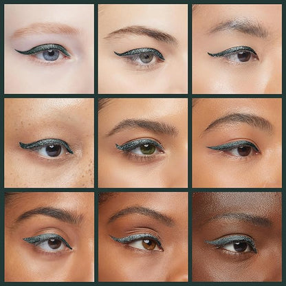 Waterproof Eyeliner - Smudge-Proof Liquid Eyeliner Pen with Precision Tip for Smooth, Long-Lasting Application - Vegan, Hypoallergenic & Gluten-Free Eye Liner - 2mL Green