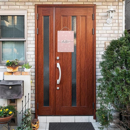 Pink Winter Snowflakes Wooden Sign, 10x8 inches, Rustic Wall Decor