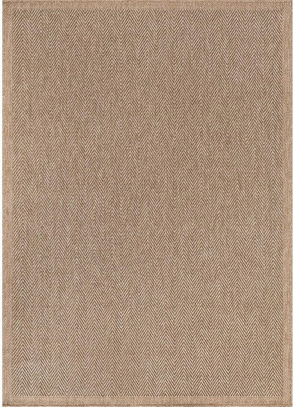 CAMILSON Easy Jute Rug 10x14, Indoor Outdoor Natural Color Fiber Area Rugs for Living Room Patio and Kitchen Rug Herringbone Woven Design Easy-Cleaning Washable Outside Carpet Alfombras 10 x 14