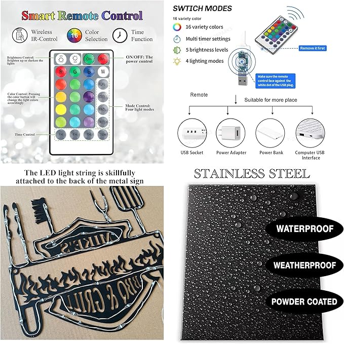 Custom Hockey Stick LED Sign – Personalized Name Signs, Neon Wall Light with Puck Metal Sign, Hockey Room Decor for Boys, Players, Man Cave, Fans, Coaches