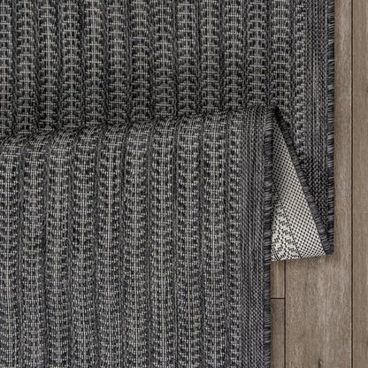 Adiva Rugs Outdoor Indoor Area Rug, Weather Resistant, Easy to Clean, Stain Resistant Floor Mat for Dining Room, Backyard, Deck, Patio (Pebble Weiss, 2' x 3')