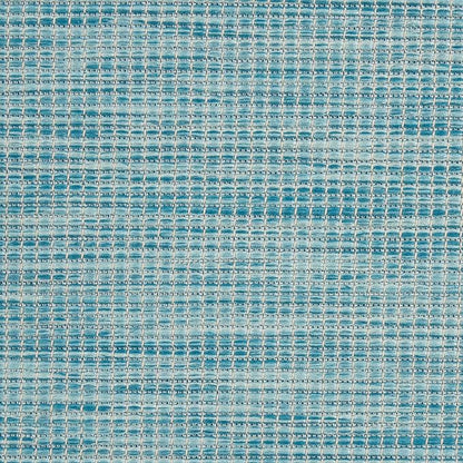 Nourison Positano Indoor-Outdoor Aqua 9' x 12' Area Rug, Easy Cleaning, Non Shedding, Bed Room, Living Room, Dining Room, Backyard, Deck, Patio (9x12)