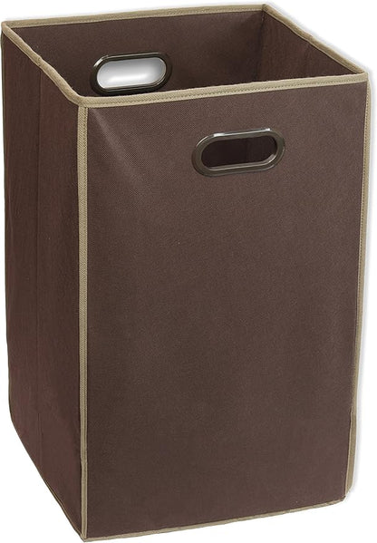 Simple Houseware Foldable Closet Laundry Hamper Basket, Brown